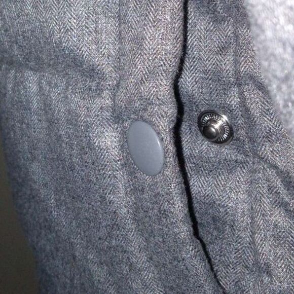 Old Navy Small Gray Fleece Puffer Jacket - Picture 6 of 7